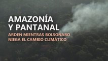 Amazonía y Pantanal arden mientras Bolsonaro niega el cambio climático