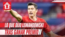 Lewandowski: 'Significa mucho para mí ganar el premio en tiempos de Messi y CR7'