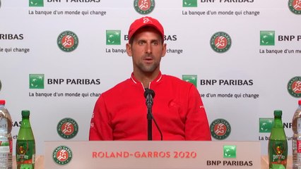 Скачать видео: Djokovic 'proud' to win his 70th match at Roland Garros