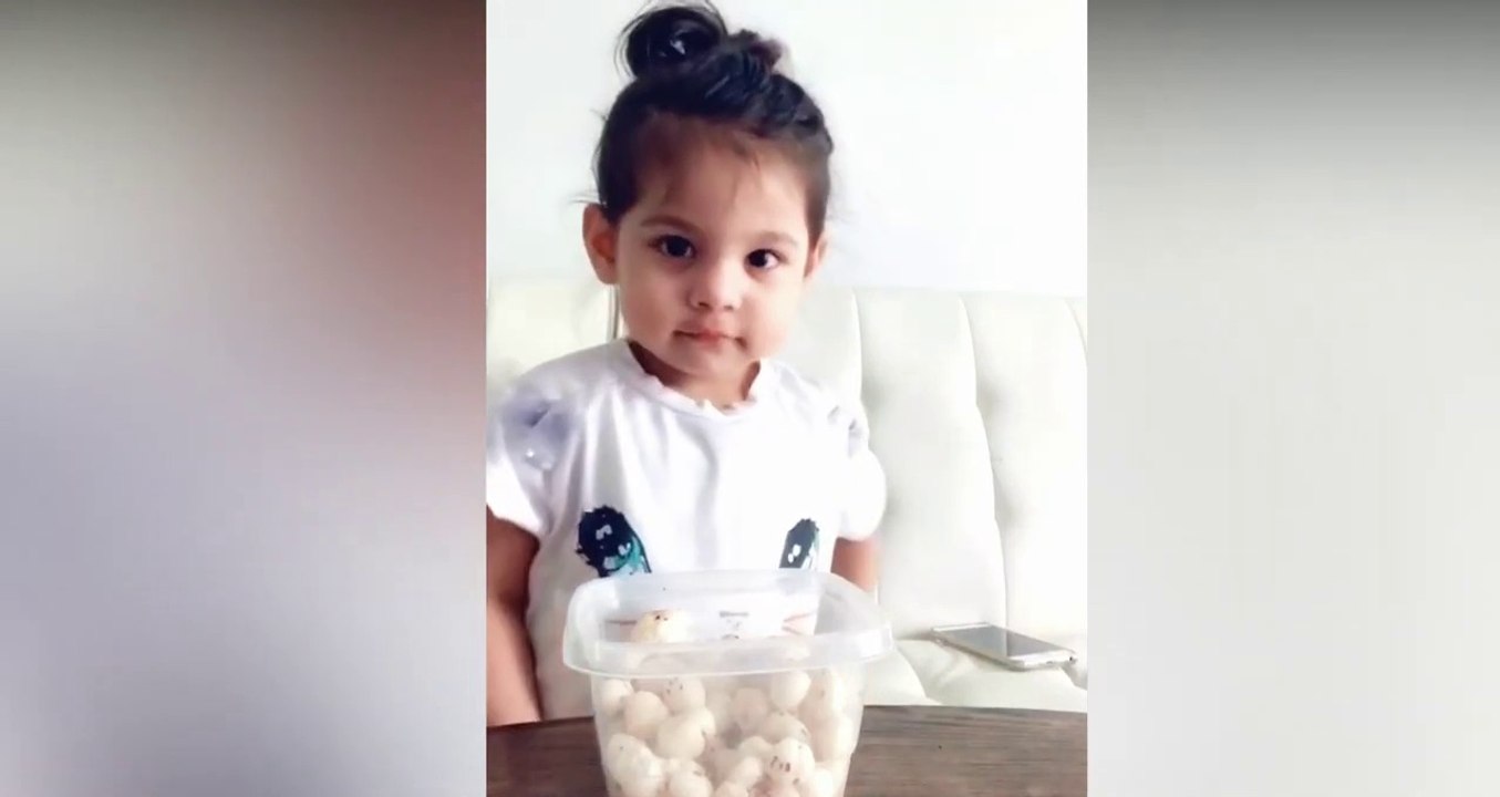Anaisha takes TikTok Snack Challenge II Dont eat it till Mommy II Toddler Temptations II