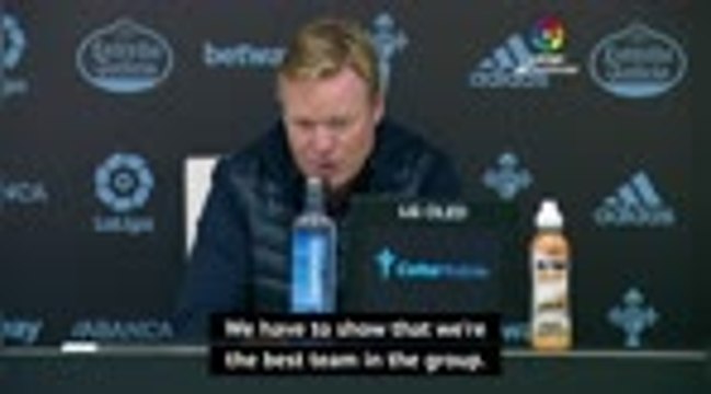 Barca should look to get out of Champions League group with Juventus - Koeman