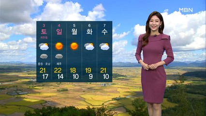 전국 구름 많음…중부 비 조금