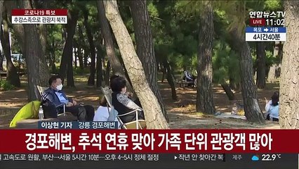동해안에 몰린 '추캉스' 인파…방역 강화