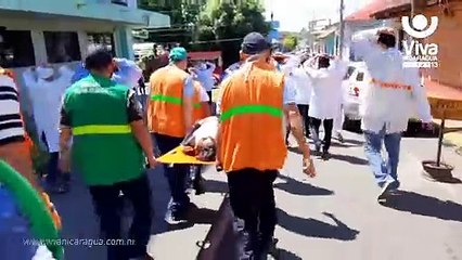 Personal del Hospital Oscar Danilo Rosales se prepara para brindar respuesta ante amenazas
