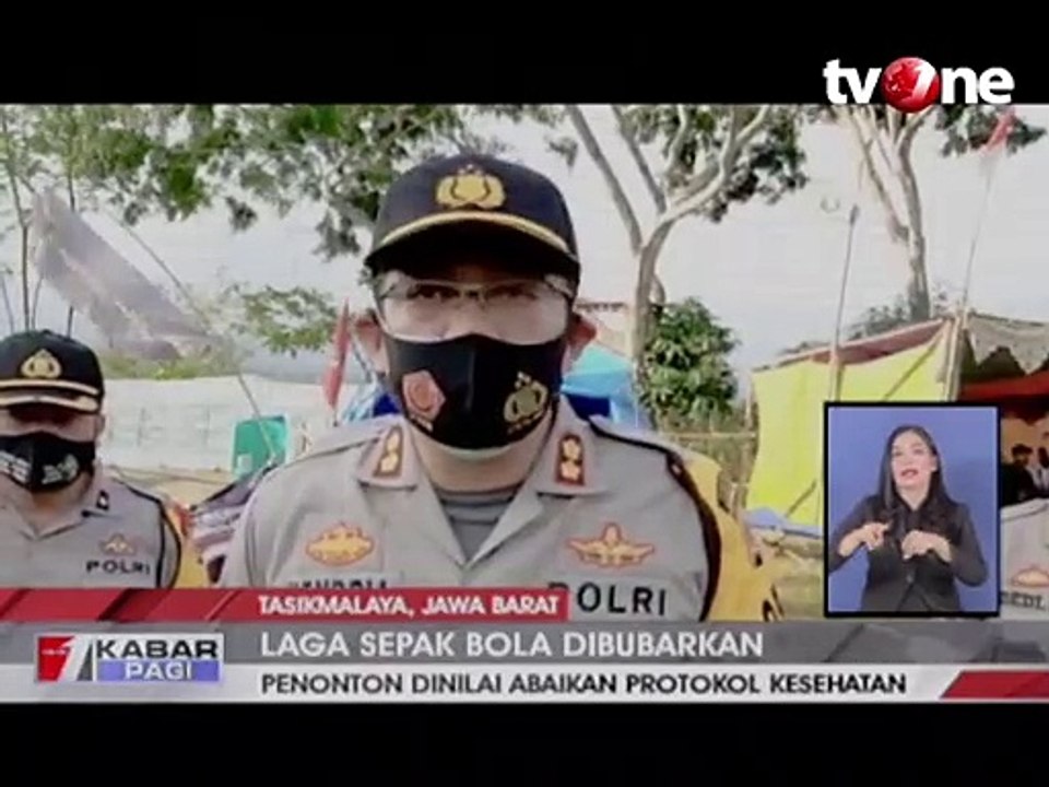 Abai Protokol Kesehatan, Polisi Bubarkan Sepakbola Tarkam