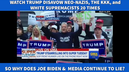 President Trump Denounces White Supremacists 20 Times in Less Than 3 Minutes