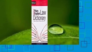 Full E-book  Nolo's Plain-English Law Dictionary  Review