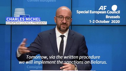 EU announces sanctions on Belarus