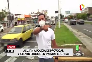 Callao: acusan a suboficial PNP de ocasionar accidente vehicular