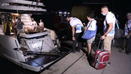 Milli sporcu Emre Seven'in Mersin'den KKTC'ye yüzüşü başladı