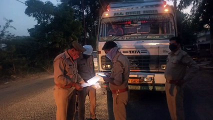 अवैध खनन पर रोक लगाने को लेकर पुलिस ने चलाया चेकिंग अभियान