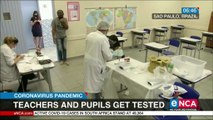 Teachers and pupils in Sao Paulo get tested