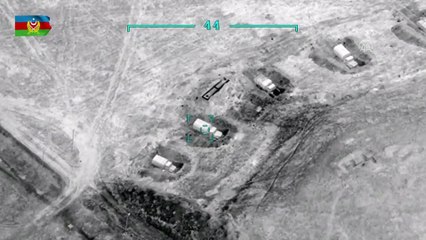 Ermenistan ordusuna ait asker araçların imha anı