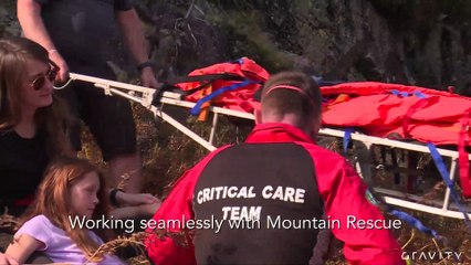 Paramedic jet suit tested in the Lake District
