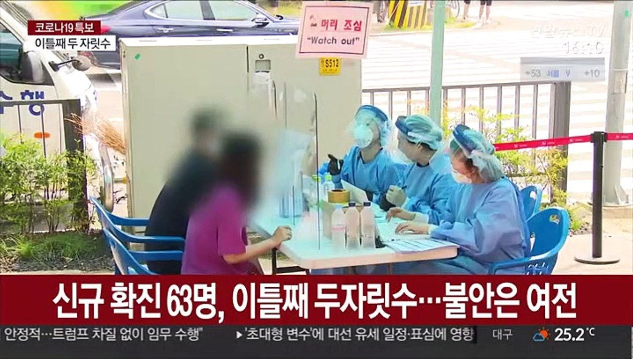 신규 확진 63명, 이틀째 두자릿수…불안은 여전