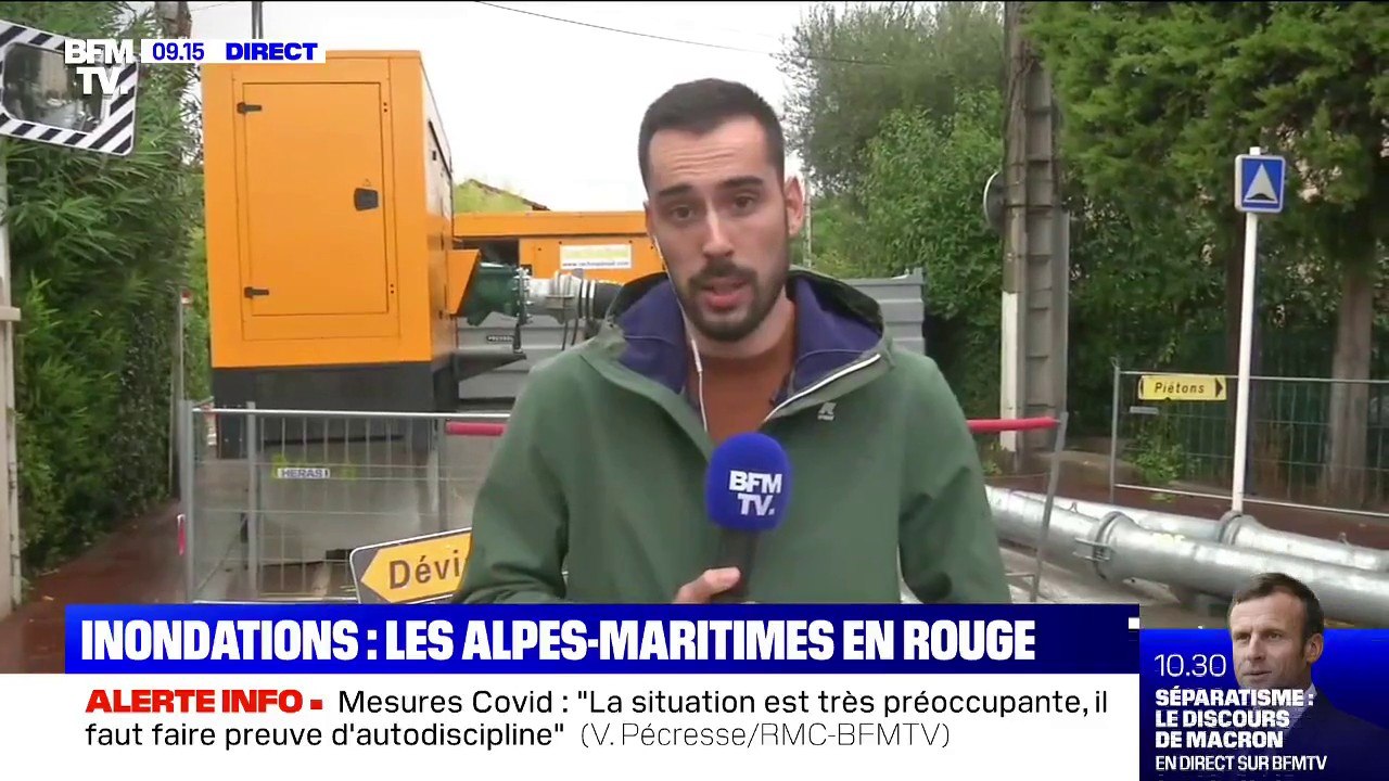 Les habitants des Alpes-Maritimes appelés à rester à l'abri en raison de la vigilance rouge