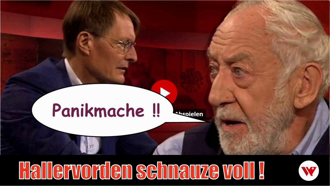 Hallervorden vs. Lauterbach ... 'Panikmache!!' in «Hart aber Fair» (ARD 21.09.2020)