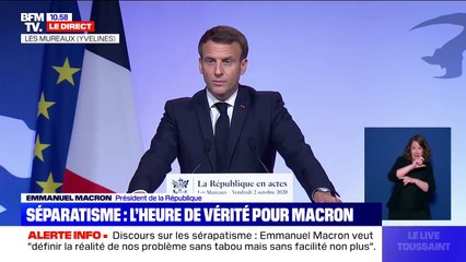 Séparatisme: Emmanuel Macron appelle à ne pas tomber "dans le piège de l'amalgame"