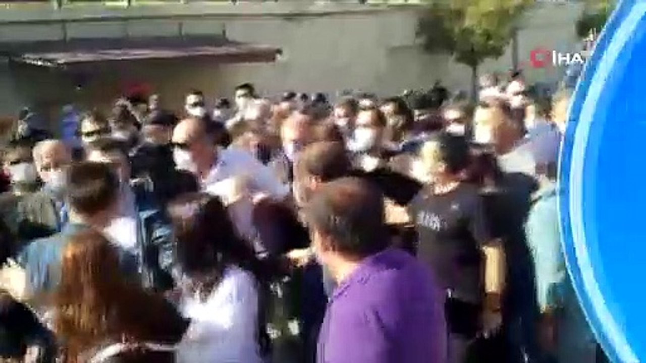 Ankara Adliyesi önünde bekleyen HDP'li vekillere polis müdahalesi