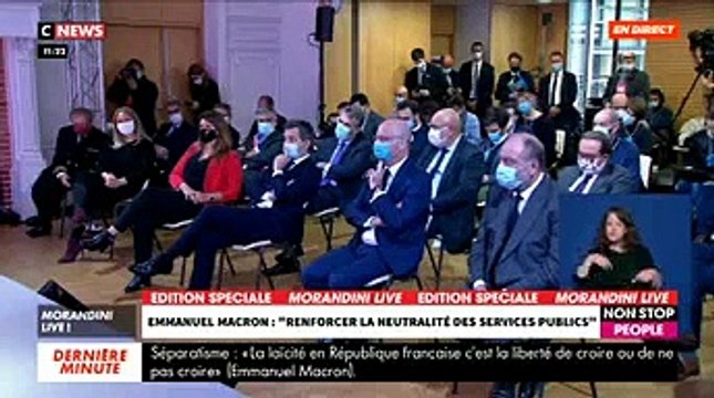 Regardez l'intégralité du discours d'Emmanuel Macron qui a présenté ce matin son plan d’action pour mieux protéger la République contre les séparatismes - VIDEO