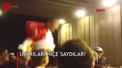 Antalya'da skandal görüntüler