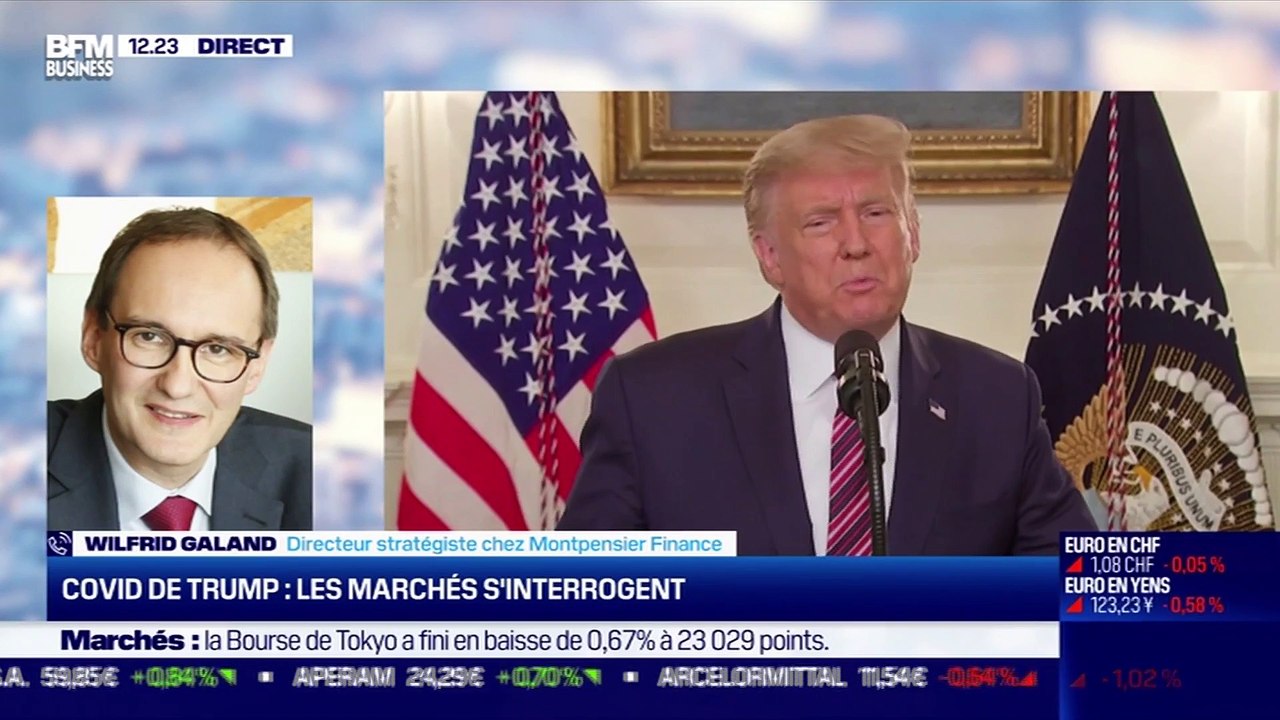 Wilfrid Galand (Montpensier Finance) : Covid de Trump, les marchés s'interrogent - 02/10