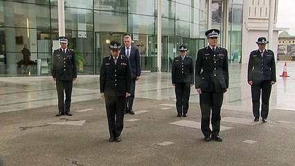 Met hold minute’s silence for fallen officer Matt Ratana
