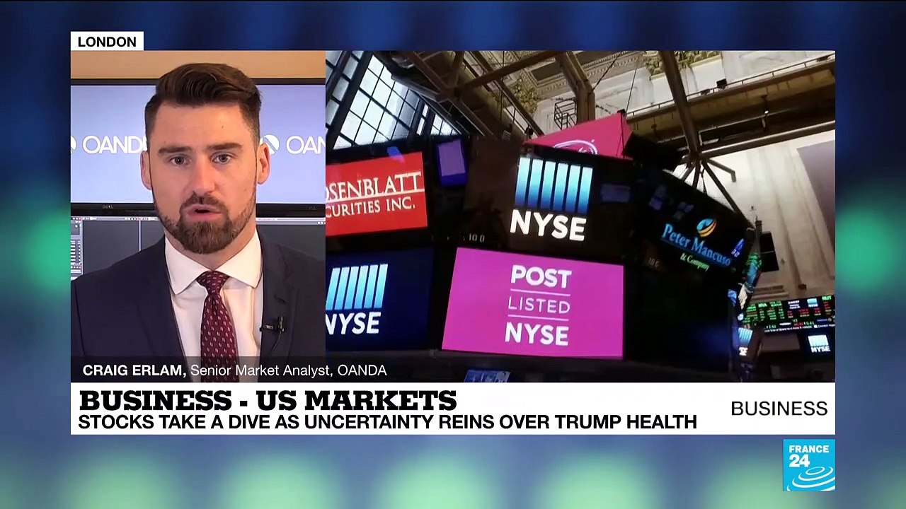 Global markets react to Trump testing positive...