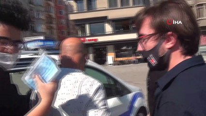 Taksim’de hareketli anlar: Gözaltına alınan çarşaflı şüpheli şahıs erkek çıktı