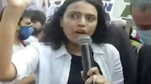 Hathras gangrape protest: Swara Bhasker at Jantar Mantar