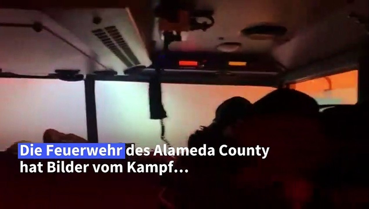 Feuerwehr zeigt Bilder aus Flammenmeer in Kalifornien