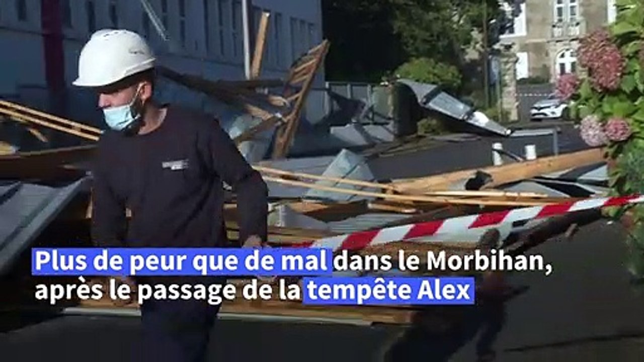 Tempête Alex: des dégâts, mais plus de peur que de mal dans le Morbihan