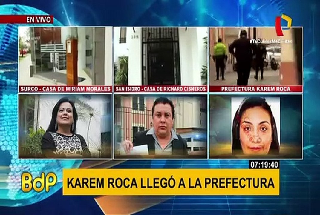 [IMÁGENES EXCLUSIVAS] Karem Roca fue trasladada a la Prefectura