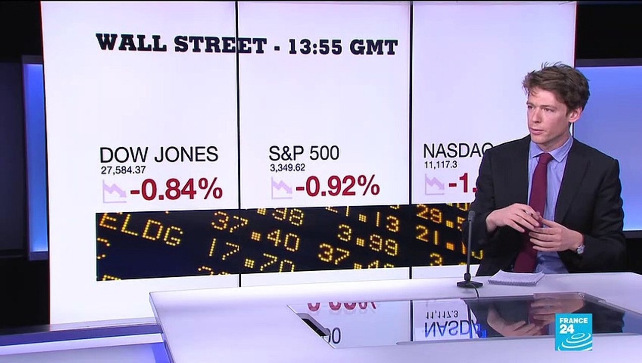 Markets fall after president's positive coronavirus test