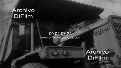 Futaleufu Hydroelectric Complex - Construction of the dam in Chubut 1976