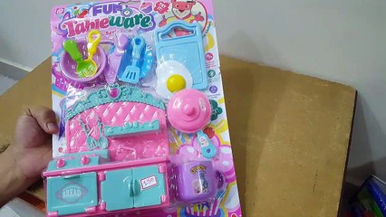 Unboxing and review of tableware kitchen set for girls kids