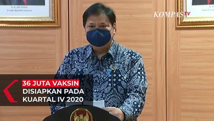 Pemerintah Targetkan 36 Juta Vaksin Selesai Pada Kuartal IV 2020