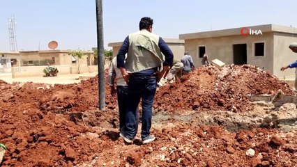 - Azez’de 12 derslikli okulun inşasına başlandı- 600'den fazla öğrenci eğitim alabilecek