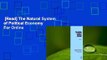 [Read] The Natural System of Political Economy  For Online