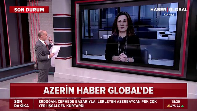 Azerin, Haber Global canlı yayınında Çırpınırdı Karadeniz şarkısını seslendirdi