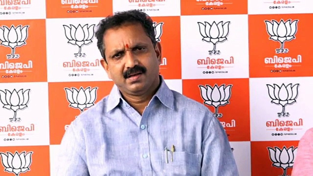 BJP state president K Surendran meets the media in Thiruvananthapuram - 27Sep20