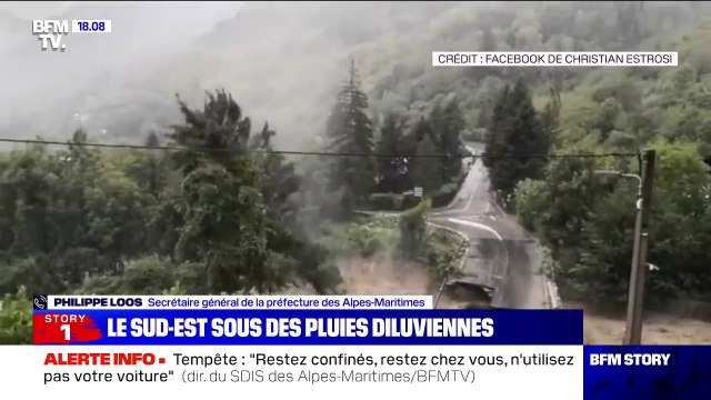 Alpes-Maritimes: Plus de 200 interventions en cours , environ 8000 clients privés d'électricité , selon la préfecture