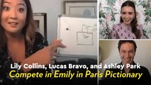 We Challenged Lily Collins, Lucas Bravo, and Ashley Park to a Game of Emily in Paris Pictionary