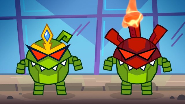 Om Nom Stories: Super-Noms - Robo-Noms. Part 1 - Funny cartoons for kids