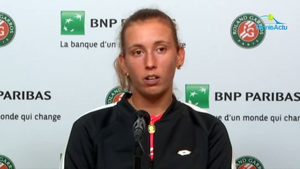 Roland-Garros 2020 - Elise Mertens : "J'ai tout donné mais Caroline Garcia a mieux joué à la fin et c'était quand même pas pour moi