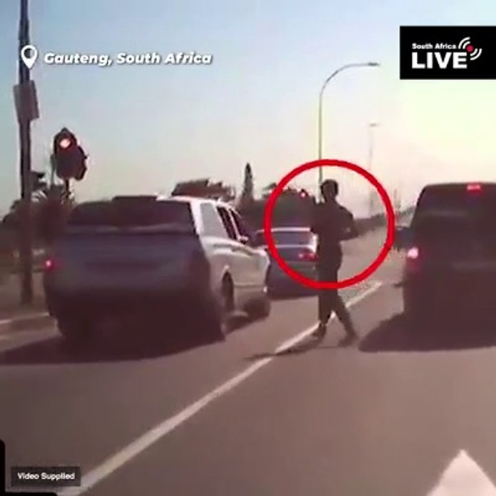Carefully in the street