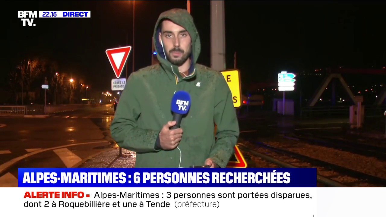 Alpes-Maritimes: trois personnes sont portées disparues et  trois autres sont supposées disparues, selon la préfecture