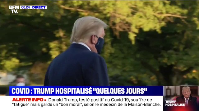 Donald Trump a quitté la Maison Blanche pour rejoindre un hôpital militaire