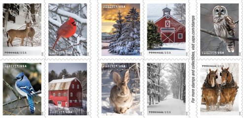 The U.S. Postal Service Unveils Their New Holiday Stamps Collection