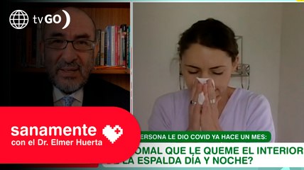 ¿Es normal sentir quemazón al interior de la espalda? | Sanamente con el Doctor Elmer Huerta (HOY)